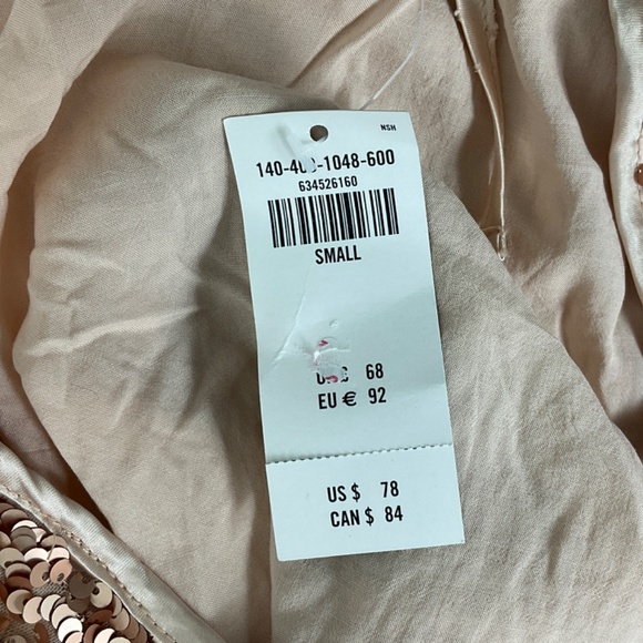Abercrombie & Fitch Sequin Tie Back Top NWT - Picture 7 of 8
